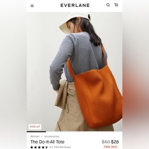 Everlane Do It All Tote in Maroon